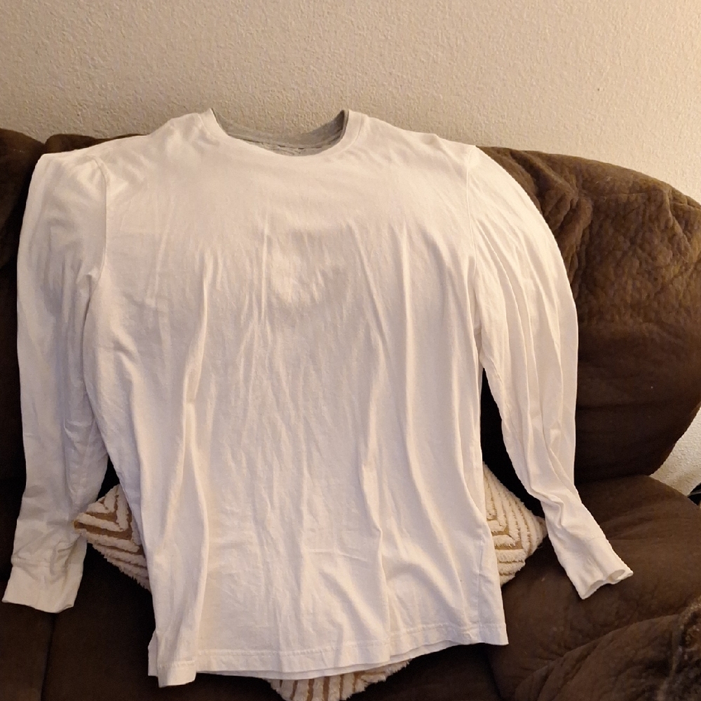 Club Room White Long Sleeve Tee